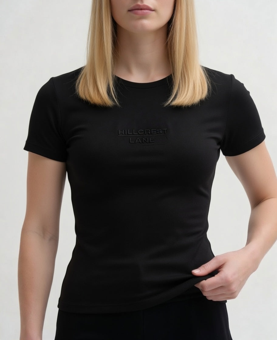 HILLCREST LANE TNU Women's T-Shirt — fully embroidered streetwear tee